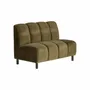 Sofas - Central sofa module in green velvet 120x76x87 cm - VICAL