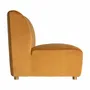 Sofas - Central sofa module in mustard velvet 106x95x84 cm - VICAL