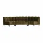 Sofas - Central sofa module in green velvet 120x76x87 cm - VICAL