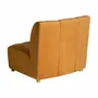 Sofas - Central sofa module in mustard velvet 106x95x84 cm - VICAL