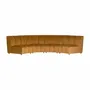 Sofas - Central sofa module in mustard velvet 106x95x84 cm - VICAL