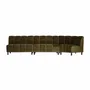 Sofas - Central sofa module in green velvet 120x76x87 cm - VICAL