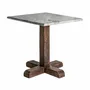 Other tables - Bar table in gray mango wood 70x70x77 cm - VICAL