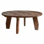Dining Tables - Brown mango wood living room table 160x160x76 cm - VICAL