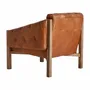 Armchairs - Brown birch wood armchair 82x79x76 cm - VICAL