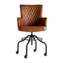 Chairs - Office chair in black mango wood 61x58x95 cm - VICAL