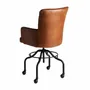 Chairs - Office chair in black mango wood 61x58x95 cm - VICAL