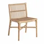 Chairs - Brown rattan chair 53x56x81 cm - VICAL