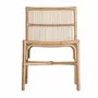 Chairs - Brown rattan chair 53x56x81 cm - VICAL