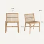 Chairs - Brown rattan chair 53x56x81 cm - VICAL