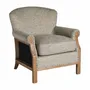 Fauteuils - Fauteuil en polyester gris 74x80x78 cm - VICAL