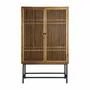 Armoires - Armoire en bois d´orme noir 100x45x160 cm - VICAL