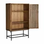 Armoires - Armoire en bois d´orme noir 100x45x160 cm - VICAL