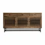 Sideboards - Sideboard in black elm wood 180x45x90 cm - VICAL