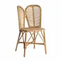 Chairs - Brown rattan chair 47x50x84 cm - VICAL