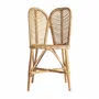 Chairs - Brown rattan chair 47x50x84 cm - VICAL