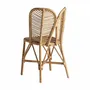 Chairs - Brown rattan chair 47x50x84 cm - VICAL
