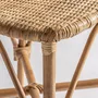 Chairs - Brown rattan chair 47x50x84 cm - VICAL