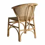 Chairs - Brown rattan chair 53x53x82 cm - VICAL