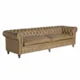 Canapés - Sofa en peau marron 268x82x75 cm - VICAL