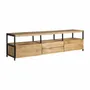 TV stands - TV cabinet in black mango wood 190x40x52 cm - VICAL