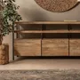 Buffets - Buffet en bois de mangue brun clair 170x43x76 cm - VICAL
