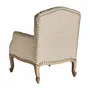 Armchairs - Beige mango wood armchair 73x80x95 cm - VICAL