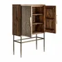 Wardrobe - Brown mango wood cabinet 100x40x140 cm - VICAL
