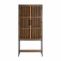 Armoires - Armoire en bois de mangue noir 90x45x195 cm - VICAL