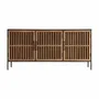 Sideboards - Black mango wood sideboard 180x45x86 cm - VICAL