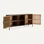 Sideboards - Black mango wood sideboard 180x45x86 cm - VICAL