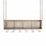 Other tables - Gold iron bar cabinet 80x40x28 cm - VICAL