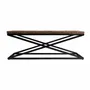 Coffee tables - Brown teak wood coffee table 120x60x40 cm - VICAL