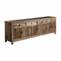 Sideboards - Brown elm wood sideboard 250x50x80 cm - VICAL
