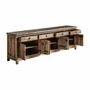 Sideboards - Brown elm wood sideboard 250x50x80 cm - VICAL