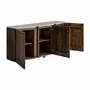 Buffets - Buffet en bois de mangue blanc 160x45x75 cm - VICAL