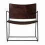Fauteuils - Fauteuil en fer marron 62x68x73 cm - VICAL