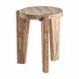 Other tables - Brown teak wood coffee table 51x51x60 cm - VICAL