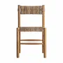 Chaises - Chaise en bois de teck marron 47x47x84 cm - lot de 2 - VICAL