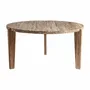 Dining Tables - Brown railway wood lounge table 157x151x76 cm - VICAL