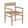 Chaises - Fauteuil en bois de teck marron 57x55x80 cm - VICAL