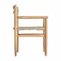 Chaises - Fauteuil en bois de teck marron 57x55x80 cm - VICAL