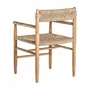 Chaises - Fauteuil en bois de teck marron 57x55x80 cm - VICAL
