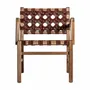 Fauteuils - Fauteuil en bois de teck marron 62x72x74 cm - VICAL