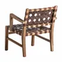 Fauteuils - Fauteuil en bois de teck marron 62x72x74 cm - VICAL