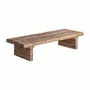 Coffee tables - Brown railway wood coffee table 150x60x34 cm - VICAL