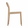 Chairs - Brown teak wood chair 46x54x80 cm - set of 2 - VICAL
