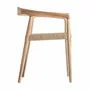 Chaises - Fauteuil en bois de teck marron 59x53x70 cm - VICAL