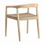 Chaises - Fauteuil en bois de teck marron 59x53x70 cm - VICAL