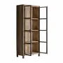 Armoires - Vitrine en bois de mangue marron 90x45x210 cm - VICAL